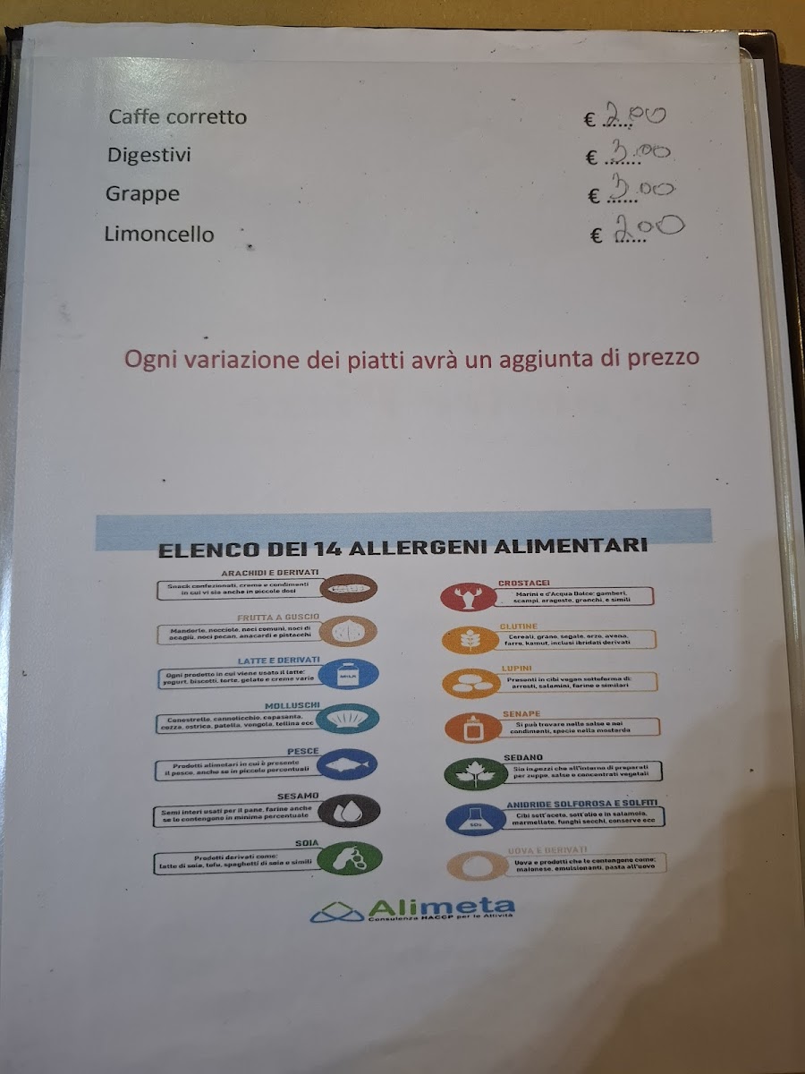 Menu La Venaria Reale-3